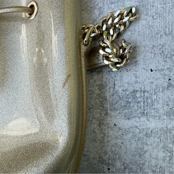 KARTELL Grace K Purse Made in Italy Plastic Gold Straps Bucket